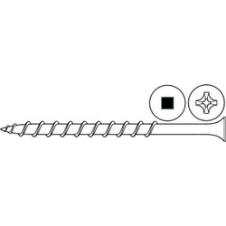 Sim Supply Drywall Screw,2 1/4"L,#6,Zinc,PK165  DQTKI0-602250-165P