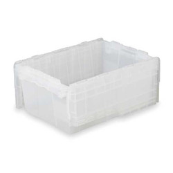 Orbis Attached Lid Ctr,Translucent,Solid,HDPE FP182 Clear