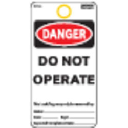 Electromark Danger Tag,5-3/4 x 3 In,Cardstock,PK25 Y604102