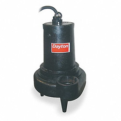 Dayton 2 HP,Sewage Ejector Pump,200 to 240VAC 4LE18