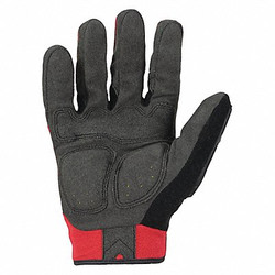 Ironclad Performance Wear Leather Gloves,Black/Red,L,PR IEX-MIGR5-04-L