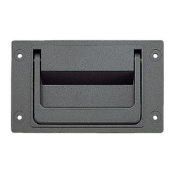 Lamp Recessed Folding Pull Handle, Gray, Zinc PT-148