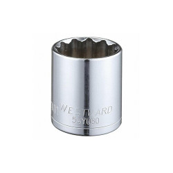 Westward Socket, Steel, Chrome, 29 mm 53YU80