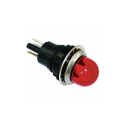 Dayton Raised Panel Light, Red, 240 V AC 22NY64