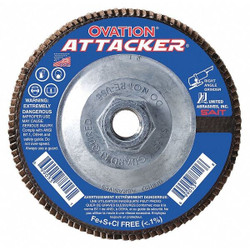 United Abrasives/Sait Arbor Mount Flap Disc,4-1/2in,60,Med.  76318