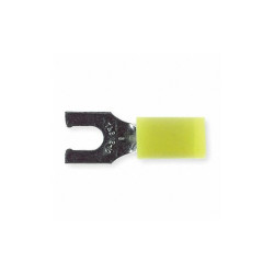 Sta-Kon Fork Terminal,Tin,Copper,Yellow,PK50 RC10-14FL