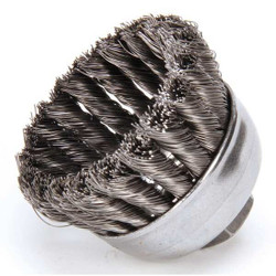 Weiler Knot Wire Cup Brush,Threaded Arbor 94030