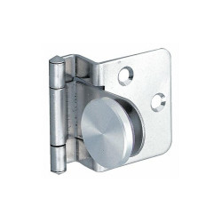 Lamp Glass Door Hinge,Stainless Steel,100 Deg GH-34/8/S-P