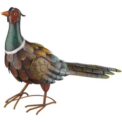 Regal Art & Gift Metal Pheasant Lawn Ornament, Standing Up 10324