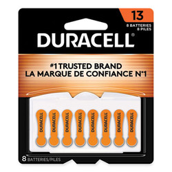 Duracell® Hearing Aid Battery, #13, 8/pack DA13B8