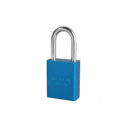 American Lock Lockout Padlock,KA,Blue,1-7/8"H,PK6  A1106KAS6BLU