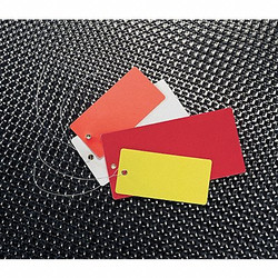 See All Industries Blank Shipping Tag,Vinyl,Colored,PK25 TUF-G02RW