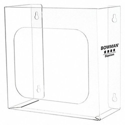 Bowman Dispensers Bouffant/Shoe Cover Dispenser,Clear,PETG BP-007