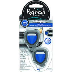 Refresh Air Freshener,Diffuser,Clear,New Car,PK2 RMD205-2AME