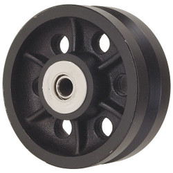 Sim Supply V-Groove Track Wheel,5" Wheel Dia.  1NWG1