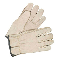 Bdg Leather Gloves,Shirred Slip-On Cuff,L 20-1-1571-11