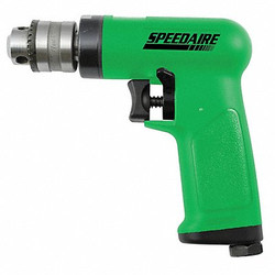 Speedaire Drill,Air-Powered,Pistol Grip,1/4 in 10D234