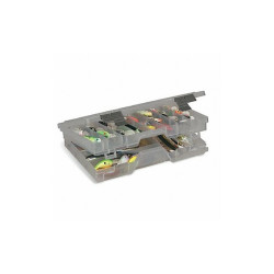 Plano Compartment Box,Snap Clip,Clear,2 3/4 in 470000
