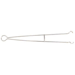 Manufacturer Varies Crucible Tongs,22 in L,SS 787-106