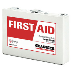 Manufacturer Varies First Aid Kit w/House,187pcs,2.5x7",WHT 59025