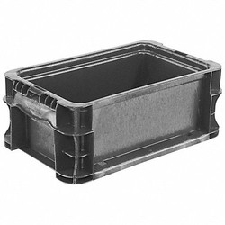 Orbis Straight Wall Container,Gray,Solid,HDPE NSO1207-5 GRAY
