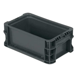 Orbis Straight Wall Container,Gray,Solid,HDPE  NSO1207-5 GRAY