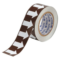 Brady Pipe Marking Tape,Brwn,2in W,90ft Roll L 109929