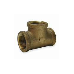 Sim Supply Tee, Red Brass, 1 in, FNPT, Class 125  1VEZ7