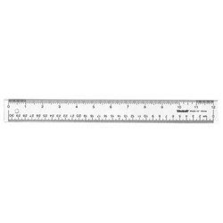 Westcott Ruler,12 Inch,Clear Acrylic 10562