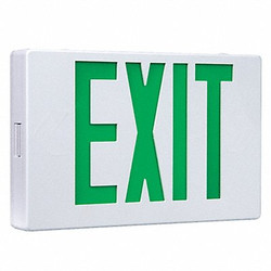 Cooper Lighting Exit Sign,3.0W,Green,1 or 2 Faces APX7G