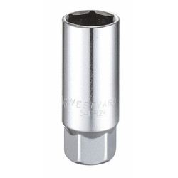 Westward Spark Plug Socket,13/16 in, Steel 54PR24