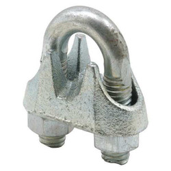 Primeline Tools Cable Clamp,Steel,3/8" Clamping dia.,PR GD 12253