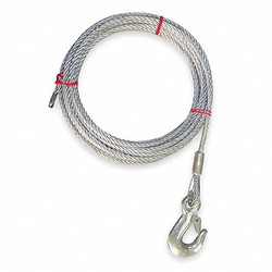 Dayton Winch Cable,GS,1/8 In. x 100 ft. 1DLH6