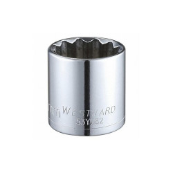 Westward Socket, Steel, Chrome, 32 mm 53YU82