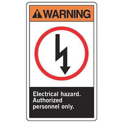 Accuform Safety Label,5 inx3 1/2 in,Vinyl,PK5 LELC335VSP