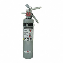 Amerex Fire Extinguisher,Steel,Silver,ABC B417TC