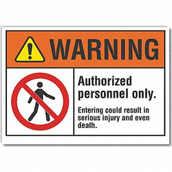 Lyle Warning Sign,7inx10in,Non-PVC Polymer LCU6-0010-ED_10x7