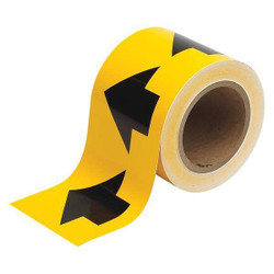 Brady Pipe Marking Tape,Yllw,4in W,90ft Roll L 91287