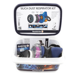 Sundstrom Safety Half Mask Respirator Kit,M/L,Blue H10-0014