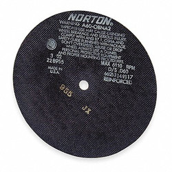 Norton Abrasives CutOff Whl,A60-OBNA2,6"x.035"x3/8" 66252835064