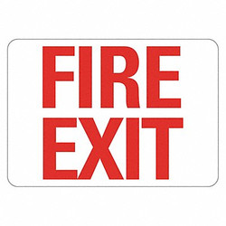 Lyle Fire Sign,7 in x 10 in,Plastic LCU1-0009-NP_10x7