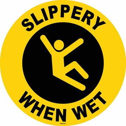 Stranco Anti-Slip Floor Sign,8 inx8 in,Vinyl,PK2 FS-8-811