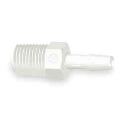 Eldon James Adapter,3/8 x 3/8 In,Polypropylene,PK10 A6-6WP