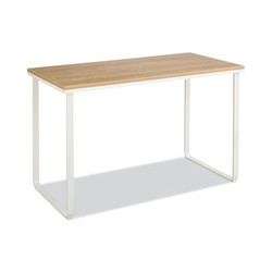 Safco® Steel Desk, 47.25" X 24" X 28.75", Beech/white 1943BHWH
