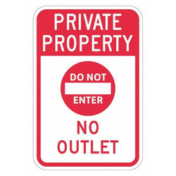 Lyle Do Not Enter Traffic Sign,18" x 12" T1-1928-HI_12x18