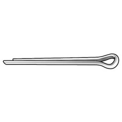 Sim Supply Cotter Pin,3/16in dia,1 13/20in L,PK250  WWG-187-1500-SZ