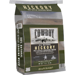 Cowboy 0.65 Cu. Ft. Hickory Pit-Style Cooking Wood 54107