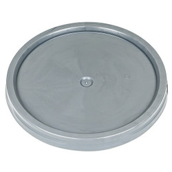 Basco Plastic Pail Lid,Gray,Plastic ROP2100CVR-TT-GRAY
