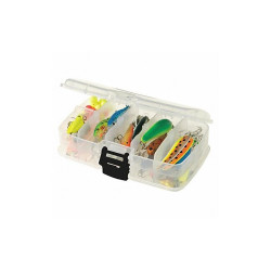Plano Compartment Box,Snap Clip,Clear,2 in 344922