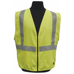 Kishigo Flame Rsist Hi Vis Vest,Class 2,L,Lime AZFM300-L